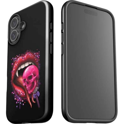 Vampire Skull Lollypop by Sarah Richter iPhone 16 Plus Impact Case